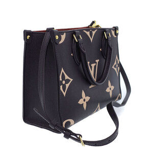 Louis Vuitton the Empreinte Bicolor Monogram On Bag Go